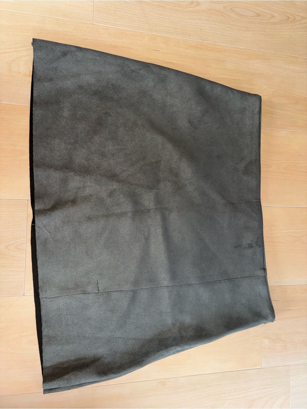 Primark Dark Gray Faux-Suede Mini Skirt